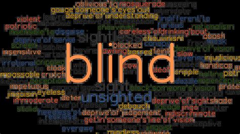 What is another word for blindly .